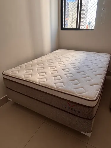 CAMA CASAL COLCHÃO+BOX