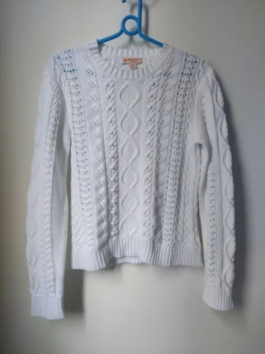 suéter brooks brothers branco tricot m