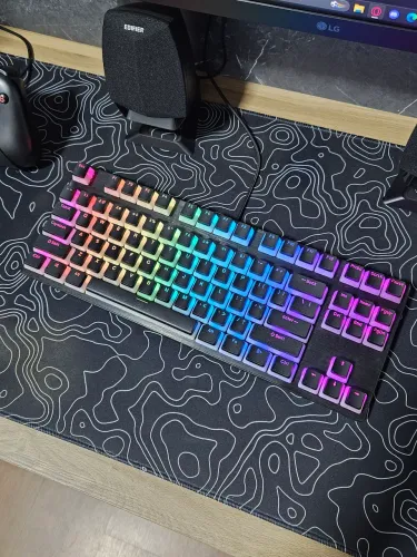 Teclado óptico TKL switch vermelho