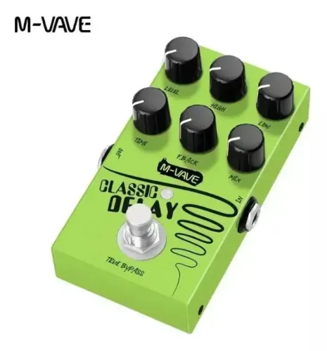 Pedal de Guitarra Classic Delay VAVE785 M-VAVE True Bypass USB - Novo - Na caixa - 