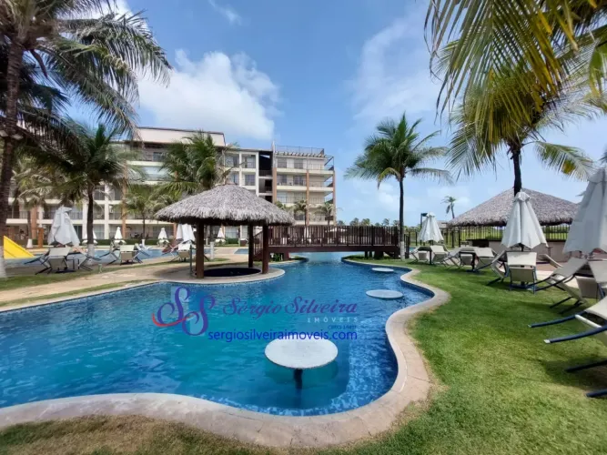 Apartamento mobiliado e com vista para o mar em Porto das Dunas!