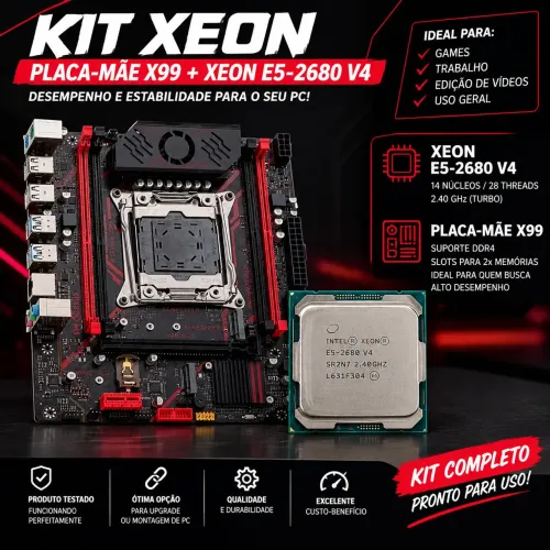 ? KIT XEON X99 ? ÓTIMO PARA PC GAMER E MULTITAREFA! ?
