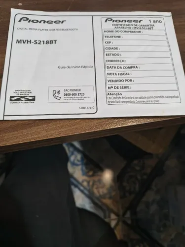 Manual de Instruções Cd Player Pioneer MVH-S218BT