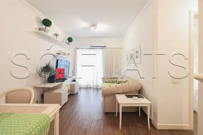Apartamento mobiliado no Itaim Bibi 46m² com vaga Royal Victoria Place