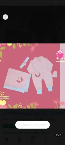 Kit Saída de Maternidade Menina Ursinha Bordada 