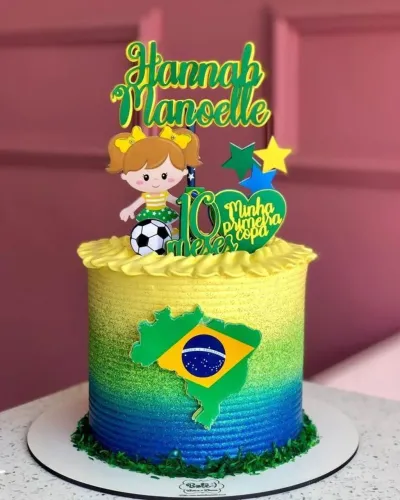 Topo de Bolo Copa do mundo 2026
