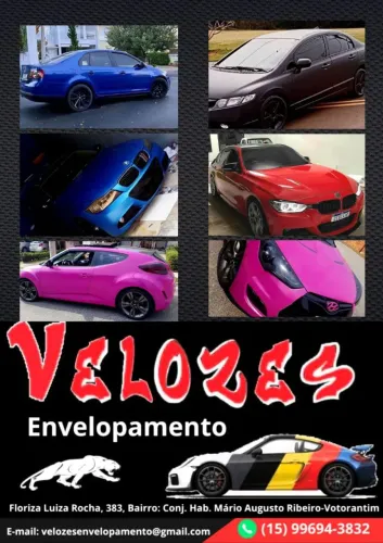 Envelopamento de carro todo ou partes de autos