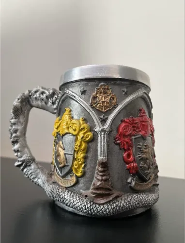 Caneca 3D de Harry Potter brasões das casas Hogwarts