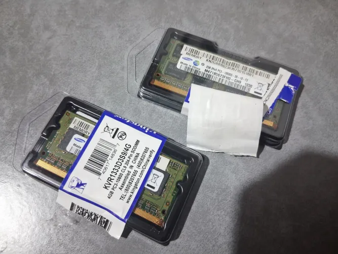 Memória RAM Samsung 2GB DDR3 1333MHz para Notebook (PC3-10600S)<br>tebook