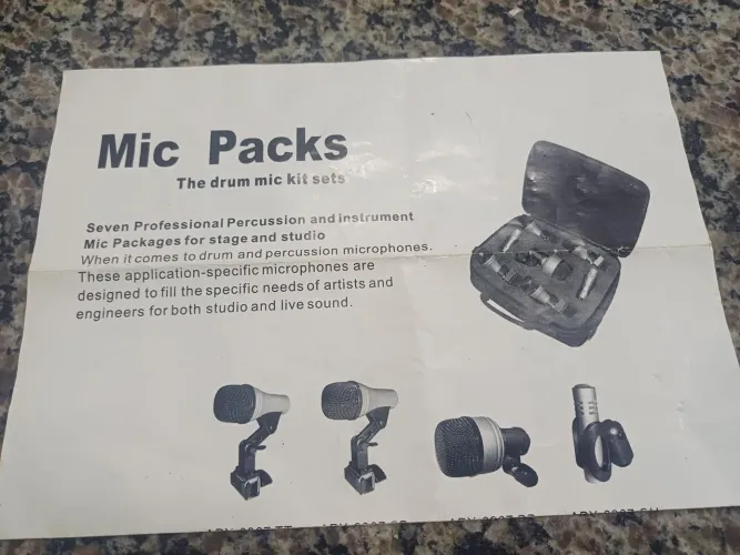 Kit Microfone para Bateria