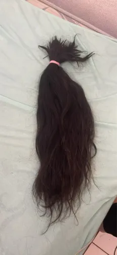 Cabelo belíssimo humano 60 cm 300 gramas 
