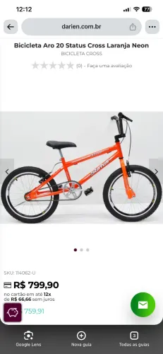 Bike semi nova aro 20 MTB
