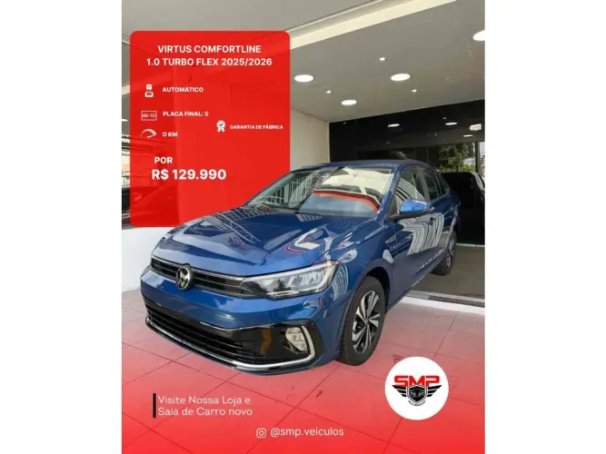 Volkswagen Virtus Comfort. 200 TSI 1.0 Flex 12V AUT 2026