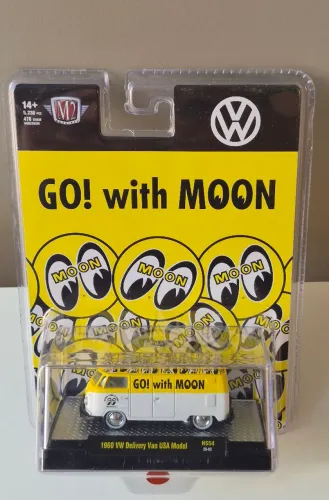 Miniatura M2 Machines VW Delivery Van 1960 USA Model Moon Eyes