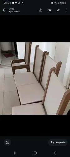 Kit 4 cadeiras jantar
