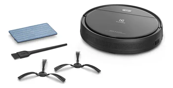 Robo Aspirador de Pó varre aspira passa pano Electrolux ERB10 bivolt preto