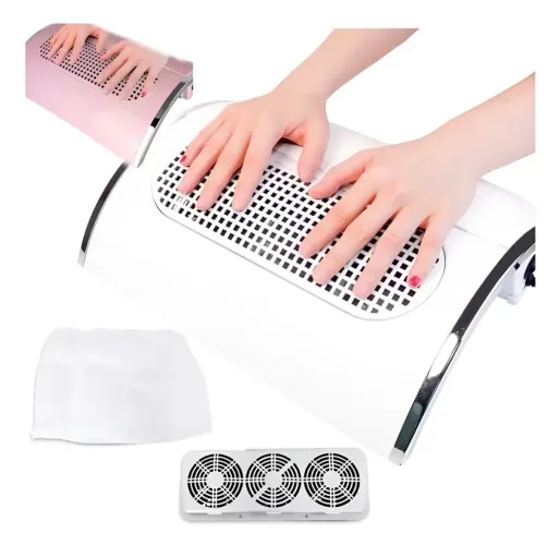 Coletor De Pó Unhas Aspirador Manicure Nails Designer110