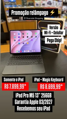 iPad Pro M5 13 256gb Wi-Fi + Celullar