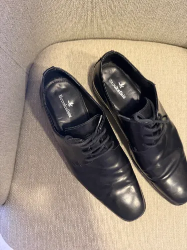 Sapato Social Brooksfield Original em Couro Preto