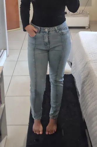 CALÇA JEANS SKINNY AQUAMAR 