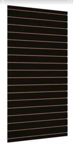 Painel ripado preto