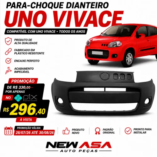 Pára-choque dianteiro uno vivace ( melhor preco do mercado)