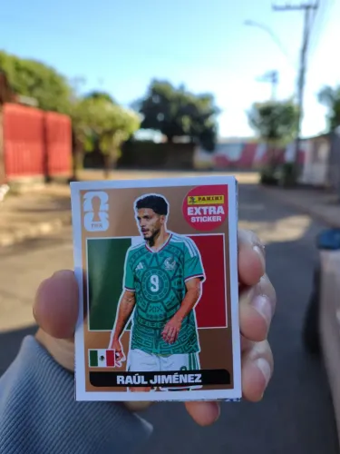 Figurinha extra ticket Raúl Jiménez bronze