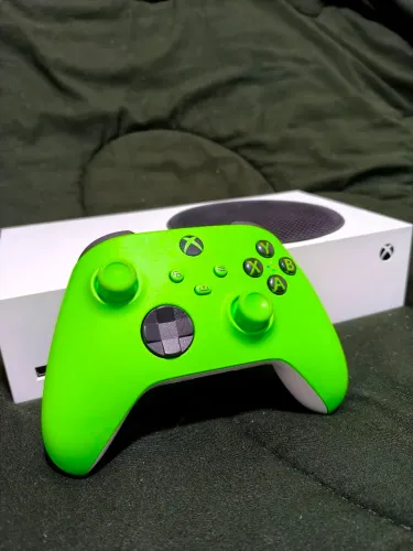 Xbox séries S + controle Verde velocity Green original novo + parcelo até 18x