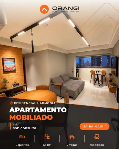 Vende-se belíssimo apartamento 2/4 sendo uma suíte no Condomínio Harmonia em Cuiabá MT 
