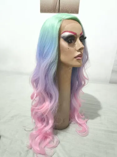 Peruca front lace fibra prêmio