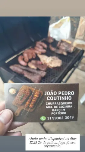 Churrasqueiro, Garçom e Cozinheiro