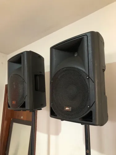 Caixa Ativa + Passiva - Mooug (by:METEORO) 300 Watts + Cabo Slave de 15 metros