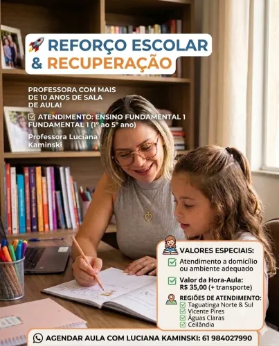 Reforço escolar e recuperação 