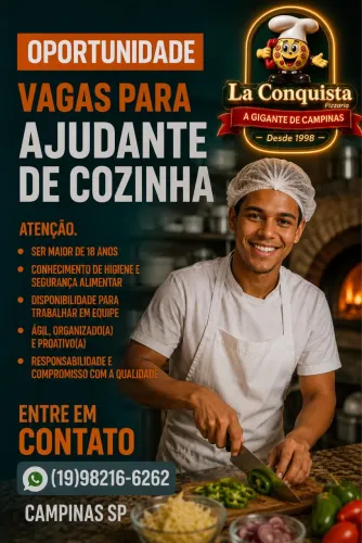 Ajudante de Cozinha