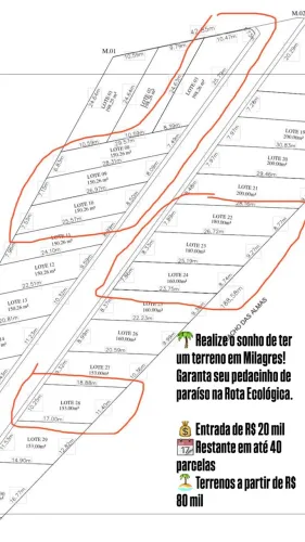 Terreno em São Miguel dos milagres