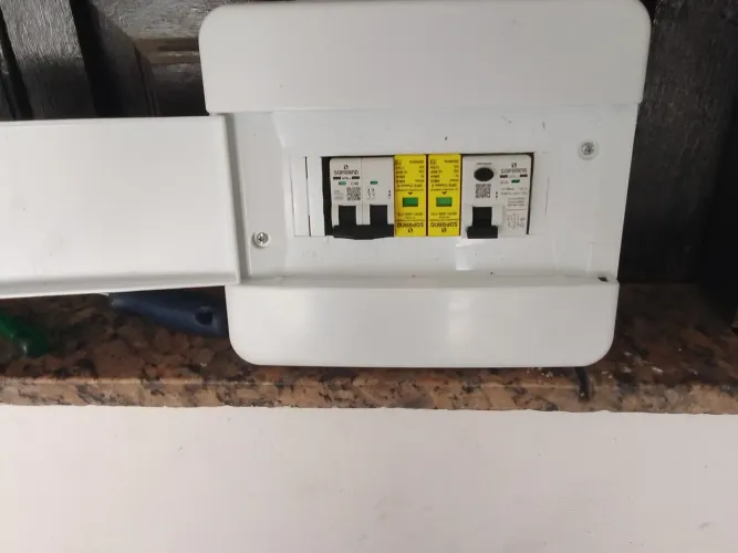 Quadro elétrico para tomada carro elétrico