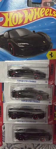 Hotwheels Ferrari SF90 preta