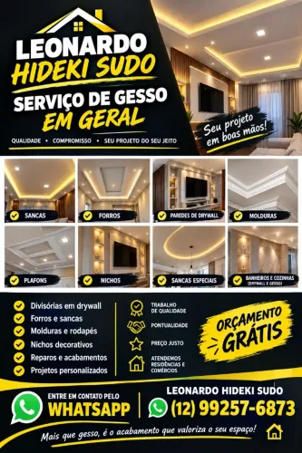 Serviço de gesso em Geral
