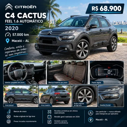 Citroen C4 Cactus Feel 1.6 16V Flex Aut. 2020