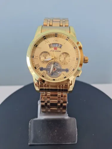 Relógio Masculino Dourado 