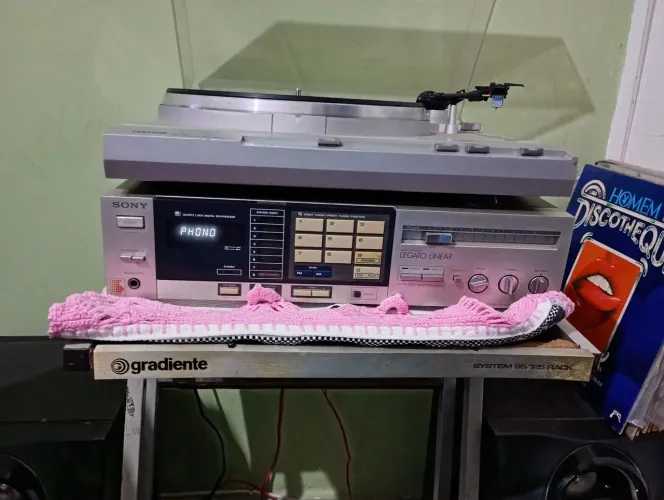 Toca disco polyvox reciver sony