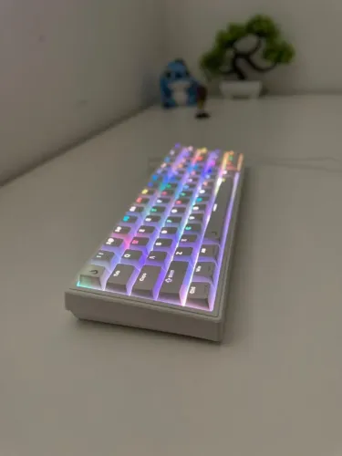 Teclado Rise Mode Gamer GM1 Pro branco novo (garantia e parcelamento)