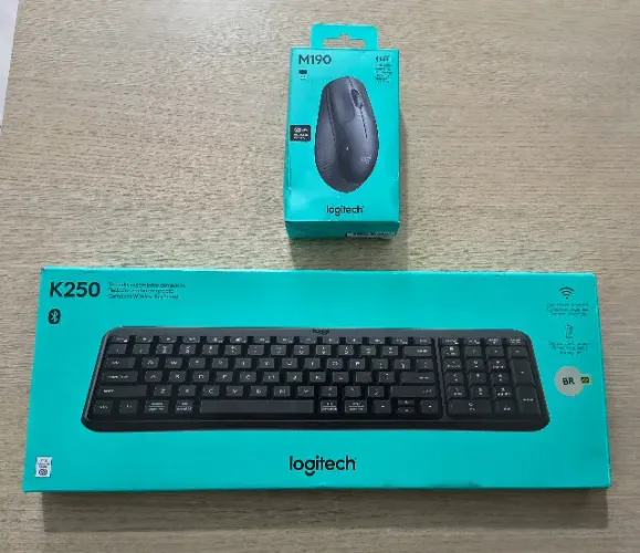 Teclado e mouse sem fio Logitech novos
