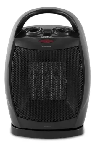 Aquecedor Ab1600p Ceramic Preto Britânia 127v - Na CAIXA