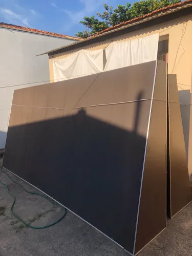 Toldo Fixo Caída Reta em Lona - 4m X 1,80m