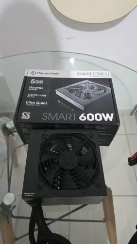 Fonte Thermaltake Smart 600W 80 Plus - Completa na Caixa