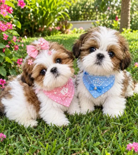 SHIH TZU MINIS LEGÍTIMOS COM PEDIGREE 