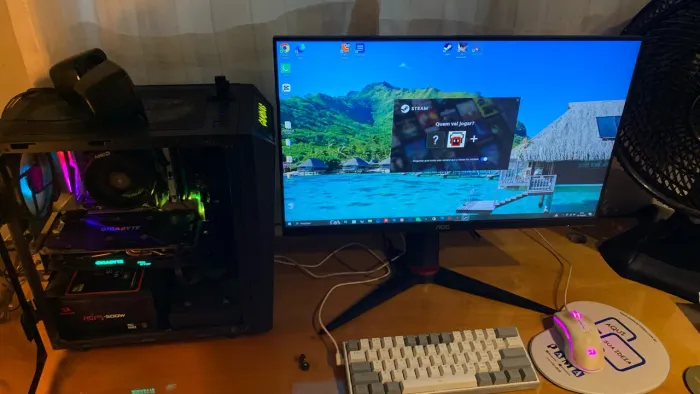 ? PC GAMER COMPLETO + MONITOR AOC + PERIFÉRICOS ? R$ 5.500