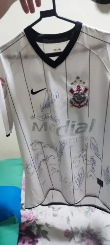Camisa de jogador, autografada, Corinthians