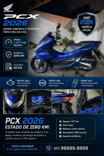 PCX 160 DLX - ABS 2026 KM 1.077